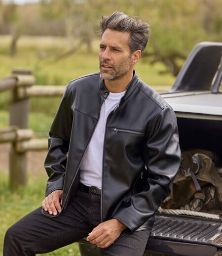 Le Blouson Esprit Biker Noir