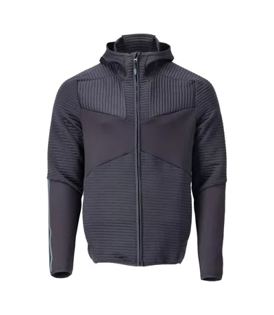 Mens Customised Hooded Fleece Jacket Dark Navy Mascot