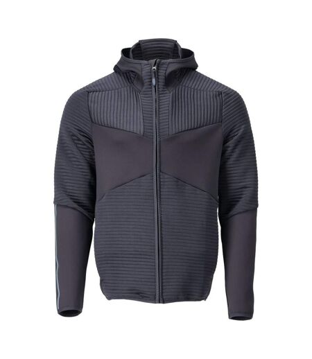 Mens Customised Hooded Fleece Jacket Dark Navy Mascot