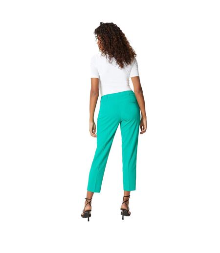 Womens/ladies slim ankle grazer trousers green Dorothy Perkins