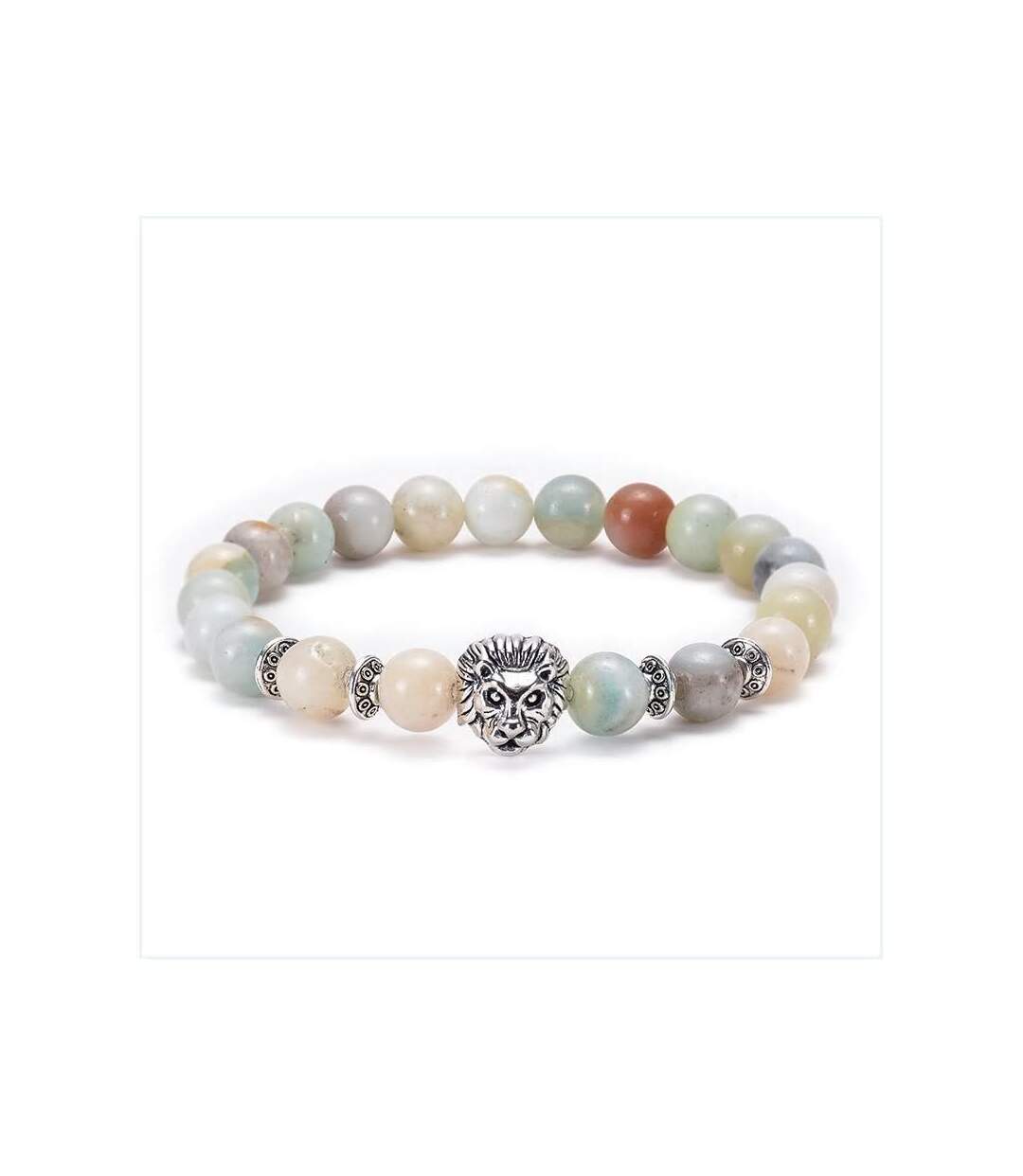 Bracelet équilibre lion en Amazonite-1