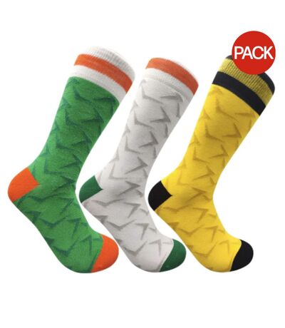 Chaussettes homme vert / blanc / jaune Ireland