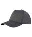 Manu 5 panel stretch baseball cap charcoal Elevate-3