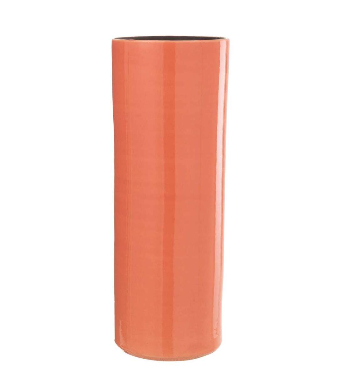Vase Design en Céramique Flek 47cm Orange-1