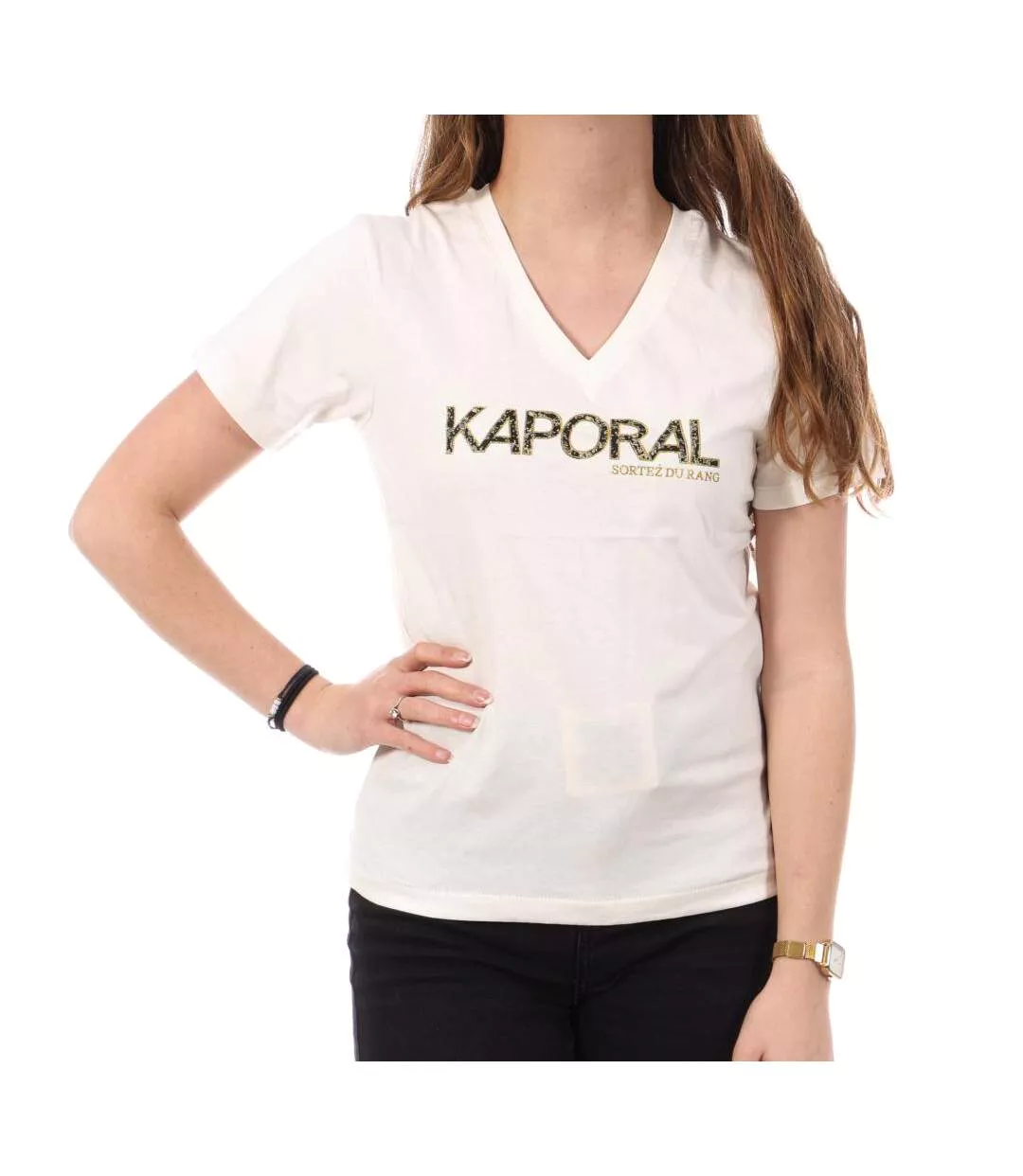 T-shirt blanc femme kaporal frank-1