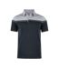 Mens Seabeck Colour Block Polo Shirt Black Light Grey Cutter & Buck-1