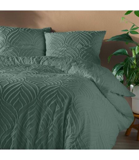 Parure de Lit 3 Pièces Heltie 240x220cm Vert Cèdre