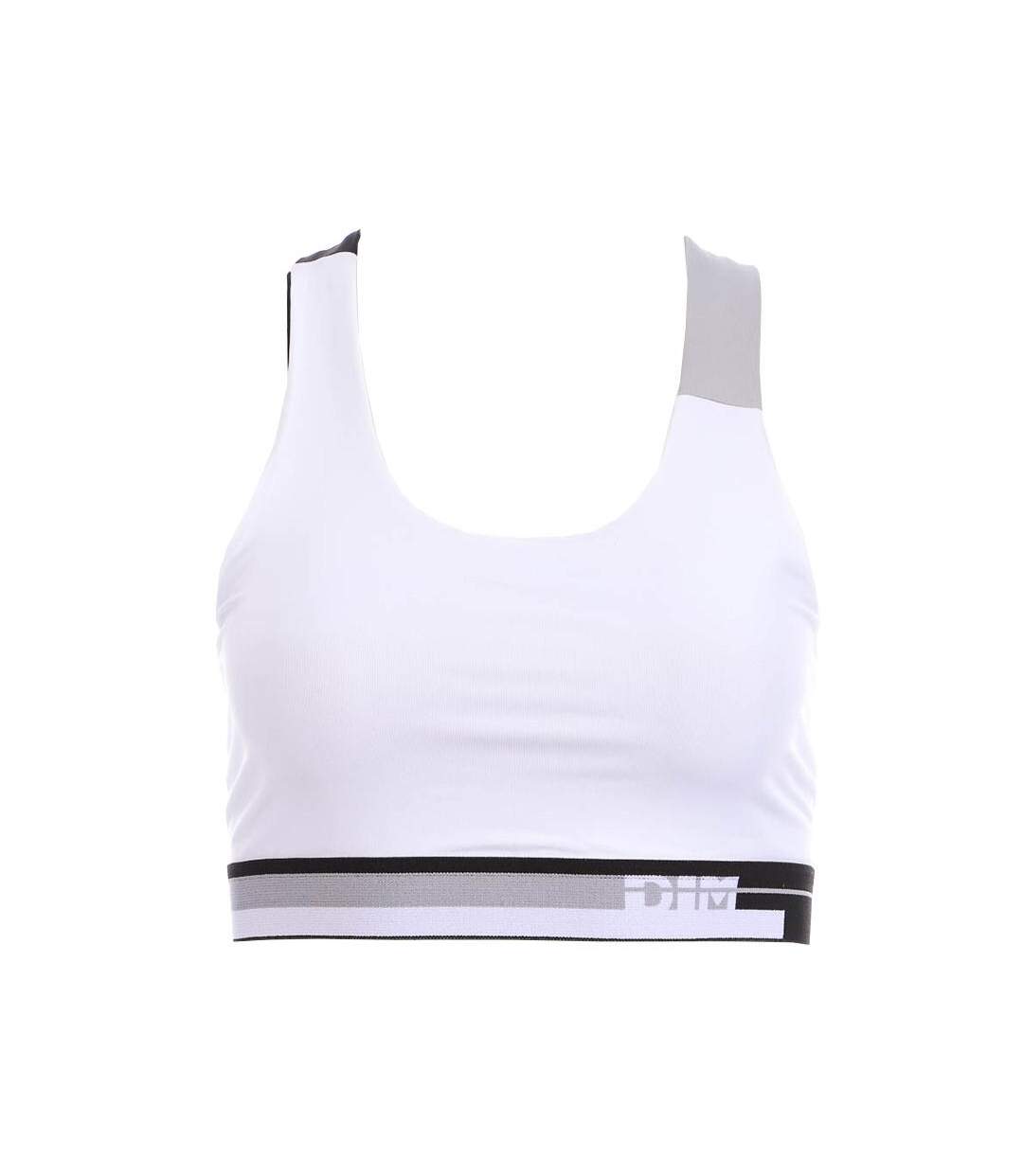 Brassière Blanche femme Dim Sport D064V - S-1