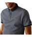 Mens Tiver Striped Polo Shirt Navy Stone White Regatta-4