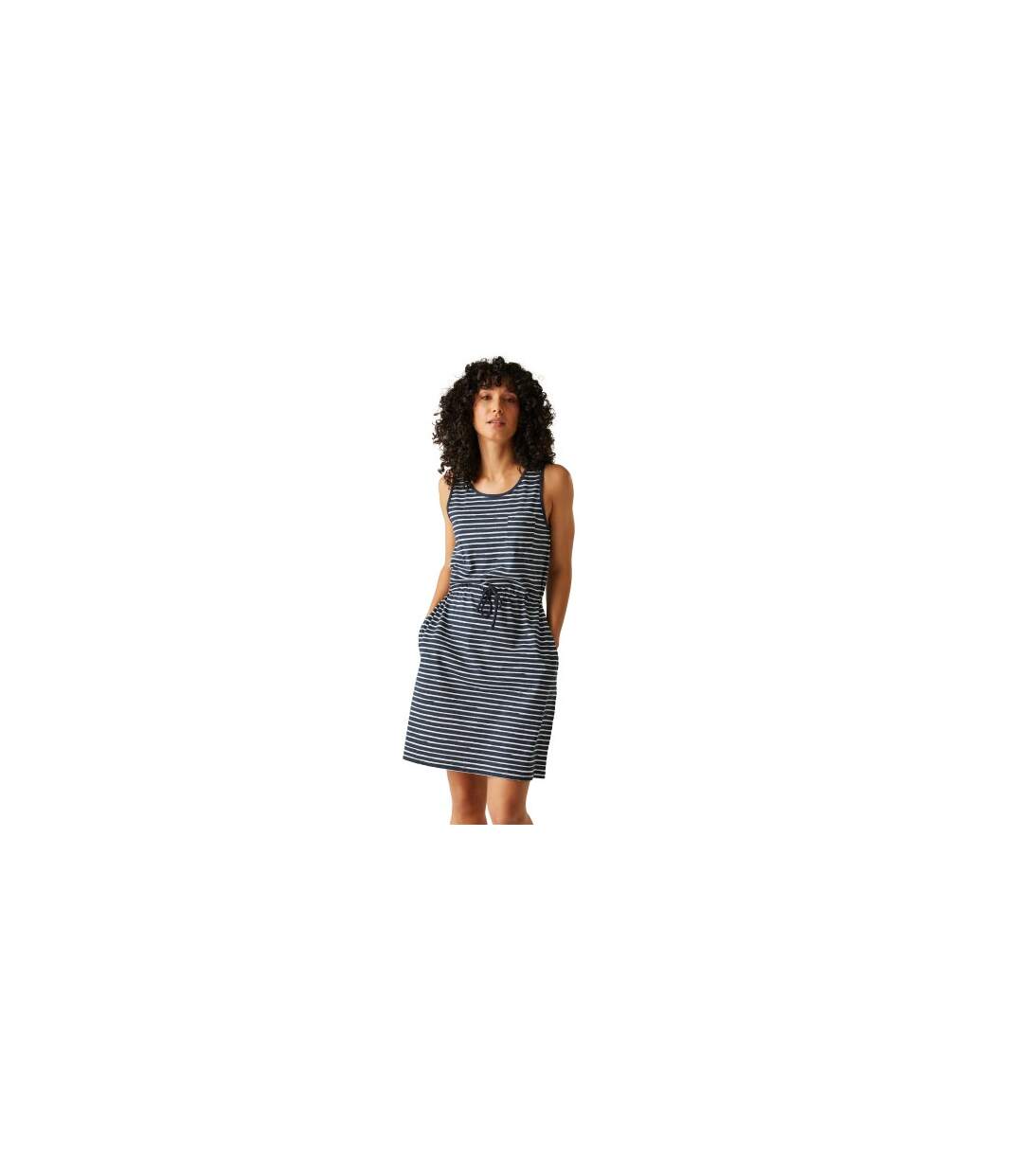 Robe Décontractée Ariena Femme Bleu Marine Blanc Regatta-1