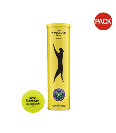 Balles de tennis wimbledon taille unique jaune Slazenger