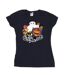 Disney - T-shirt BIG HERO BAYMAX GROUP MANGA - Femme (Bleu marine) - UTBI13364-1