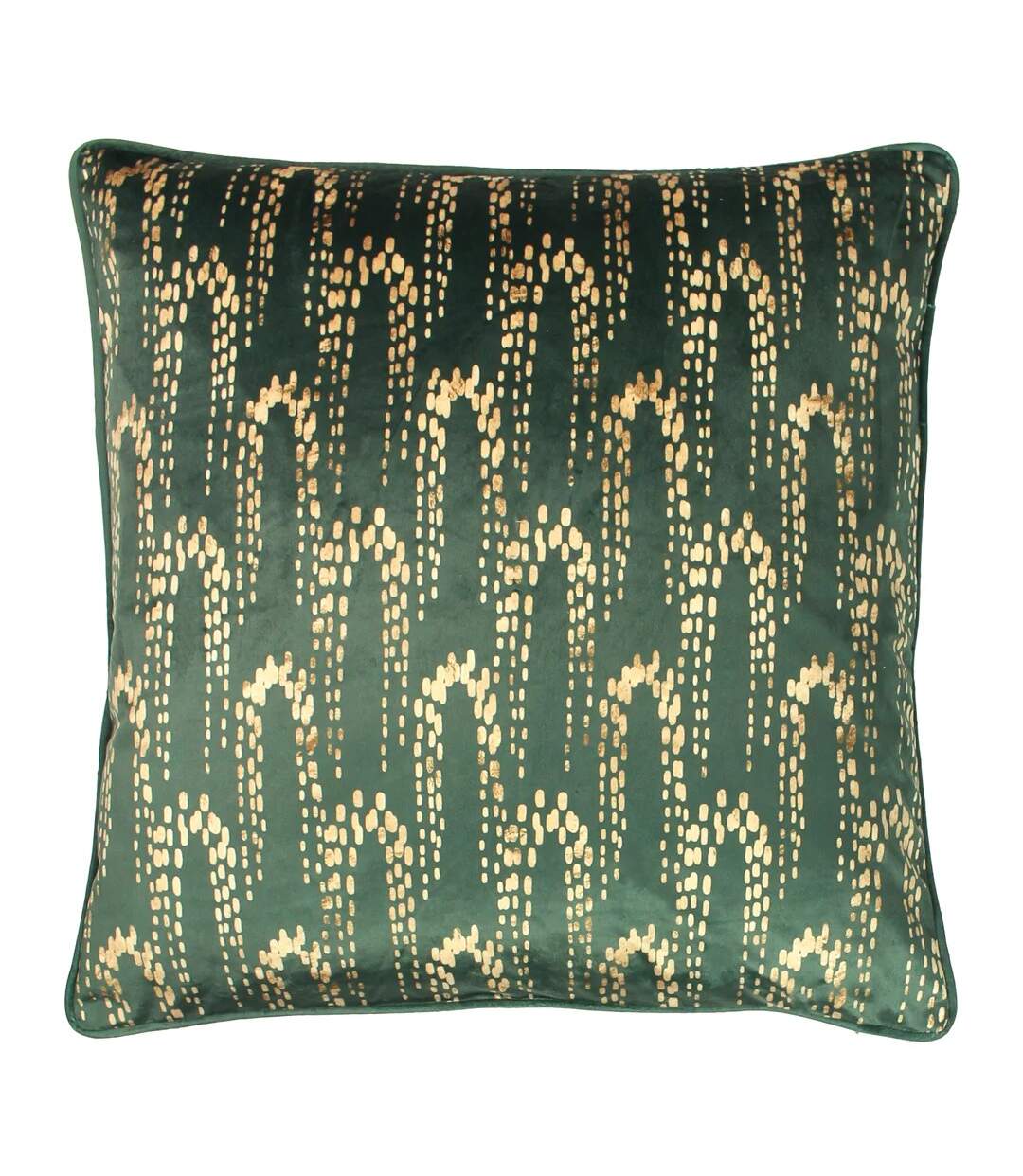 Wisteria velvet square cushion cover one size emerald green Furn