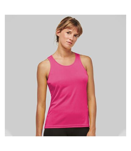 Kariban Proact Womens/Ladies Sleeveless Sports / Training Vest (Fluorescent Pink)
