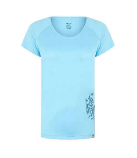 T-shirt Trekking Femme Bleu Millet