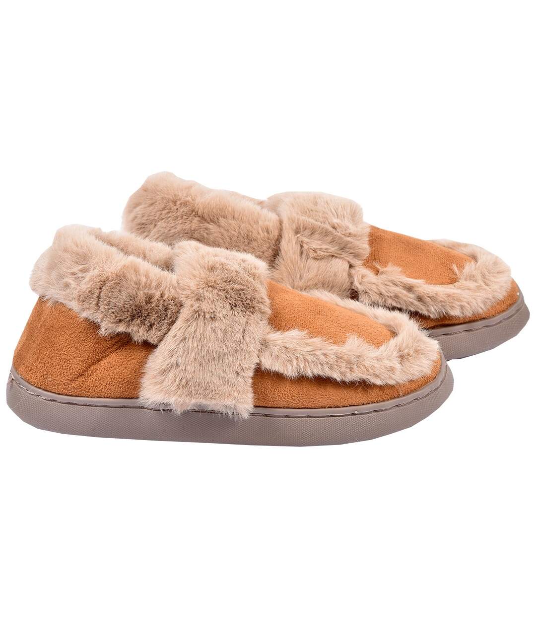 PANTOUFLE Femme Chausson COCOONING MD8661 CAMEL-2