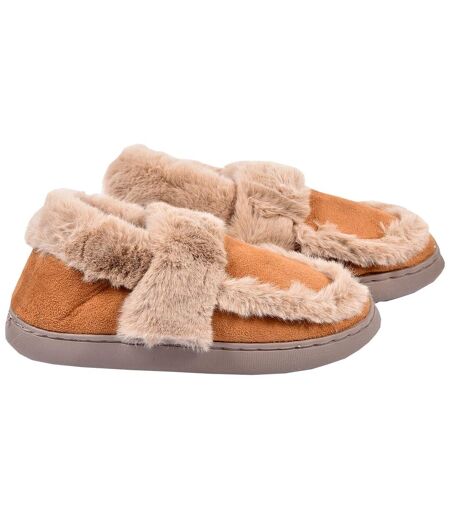 PANTOUFLE Femme Chausson COCOONING MD8661 CAMEL