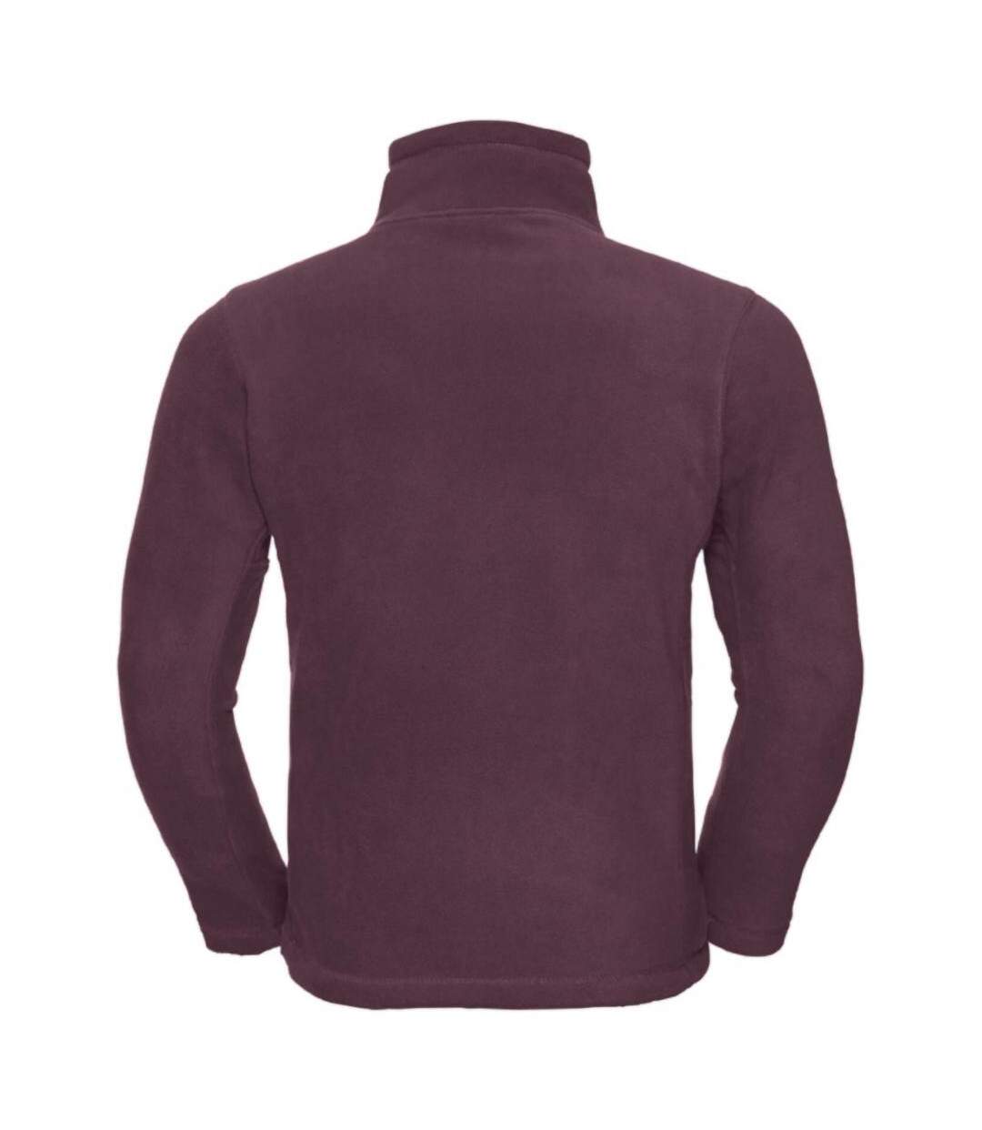 Polaire À Fermeture Zippée Homme Bordeaux Russell-2