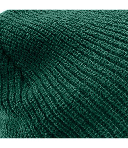 Beechfield Heritage Adults Unisex Premium Plain Winter Beanie Hat (Bottle Green) - UTRW2023