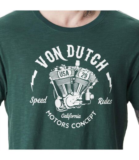 T-shirt homme col rond en slub avec print Rules Vondutch