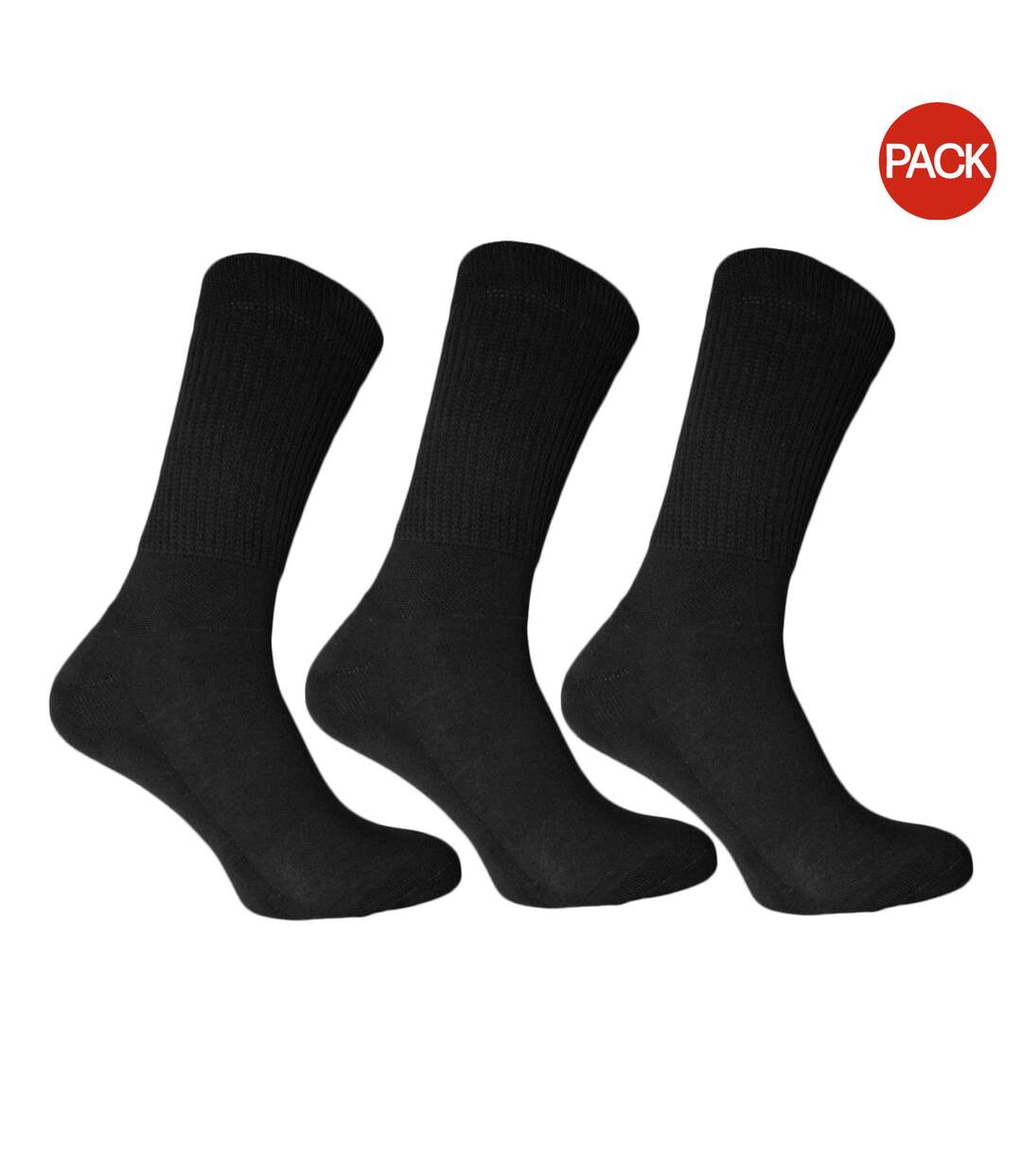 Chaussettes très larges homme noir Simply Essentials-1