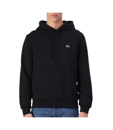 Sweat noir homme lacoste molleton