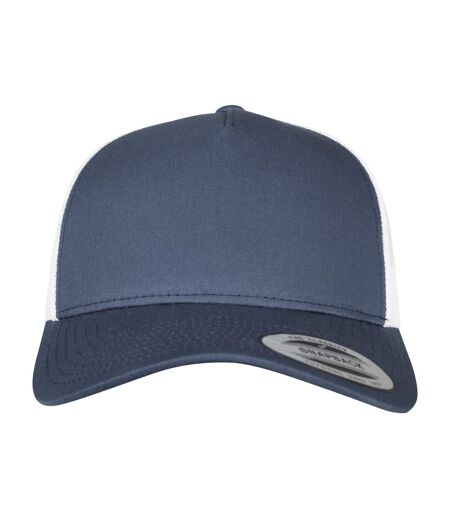 Casquette Trucker Adulte Bleu Marine Blanc Flexfit