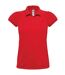 B&C Womens/Ladies Heavymill Cotton Short Sleeve Polo Shirt (Red)