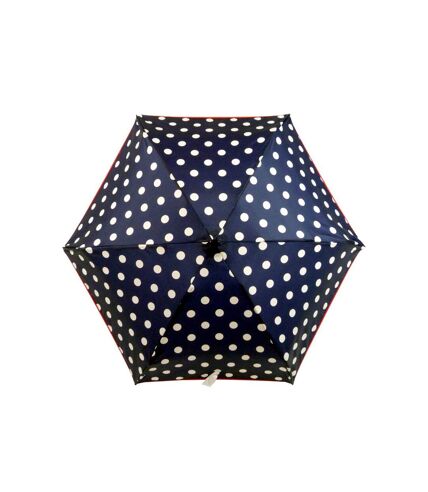 Le Parapluie Français - Parapluie pliant mini pois - bleu - 7921