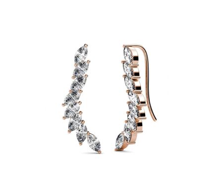 Boucles d'oreilles Clematis - Cristal d'Autriche
