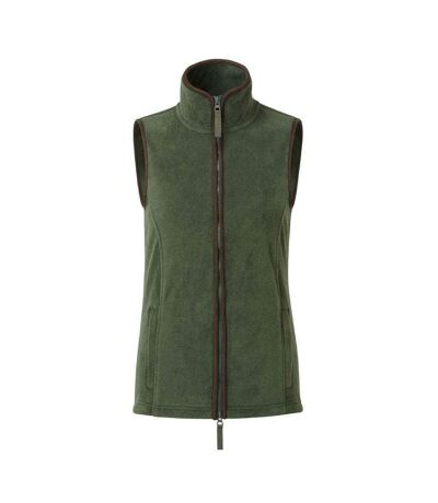 Premier Womens/Ladies Artisan Fleece Vest (Moss Green/Brown)