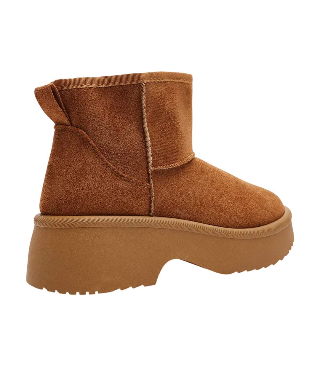 Womens/ladies Platform Ankle Boots Chestnut Where´s That From-2