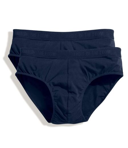 Fruit Of The Loom Mens Classic Sport Briefs (Pack Of 2) (Underwear Navy)