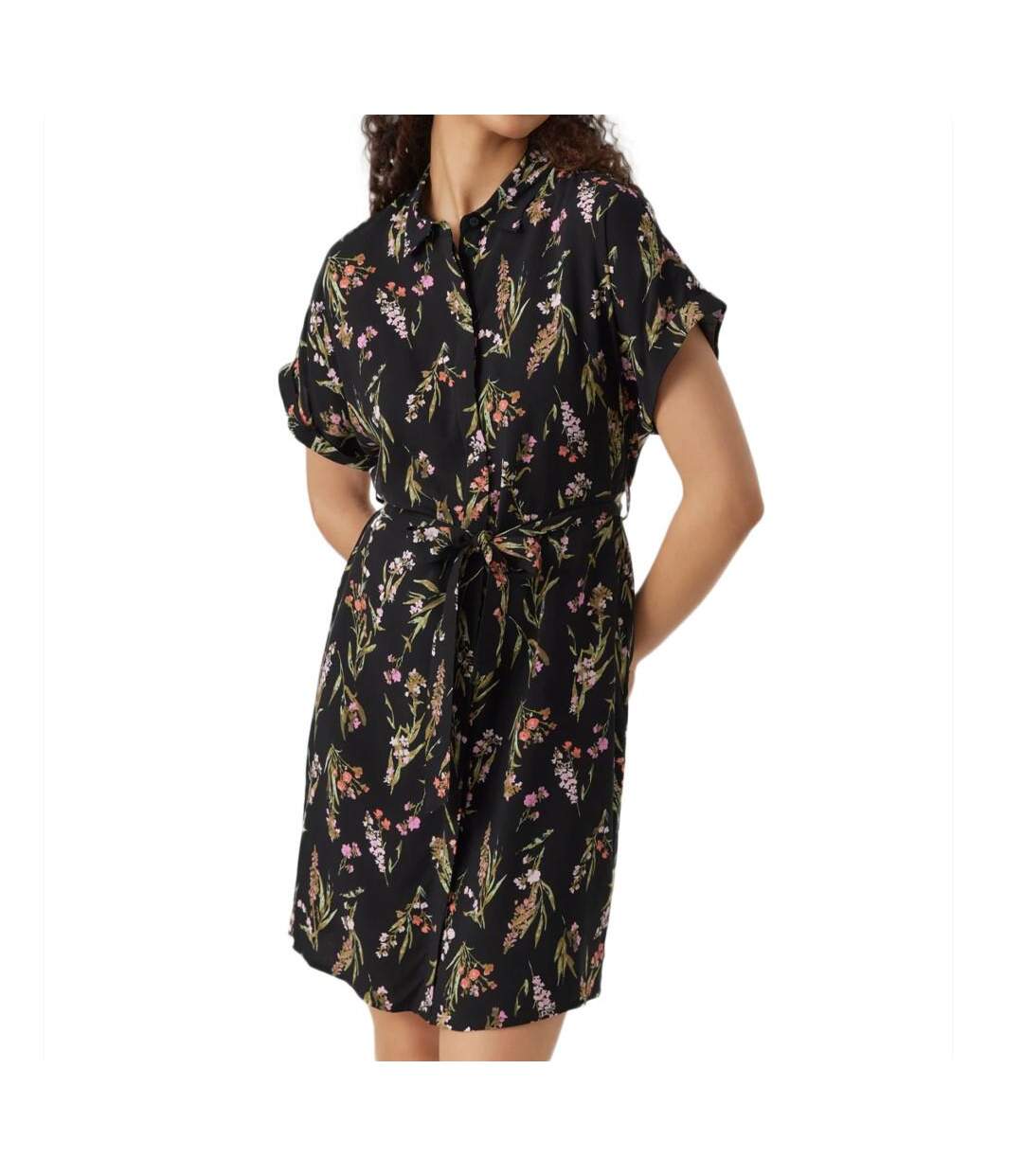 Robe Chemise Noire Femme Vero Moda Easy - M-1