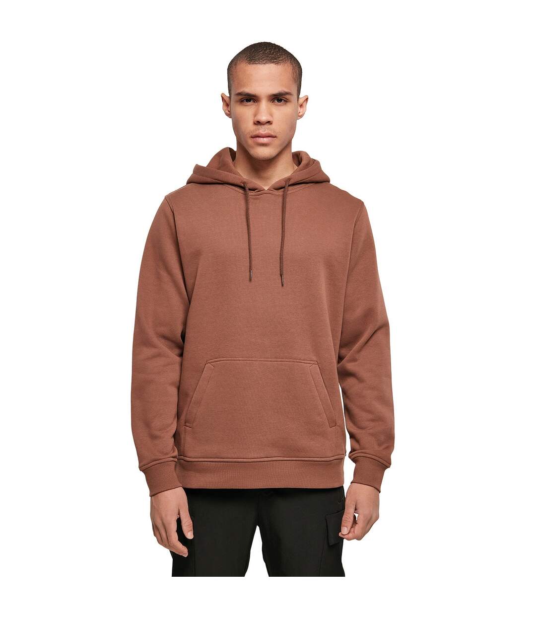 Sweat à capuche homme gris foncé Build Your Brand-2