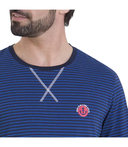 Pyjama long rayures homme L'Escale Athena
