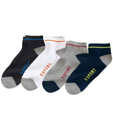 Lot de 4 Paires de Socquettes Sport