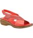 Fleet & Foster Womens/Ladies Judith Open Toe Leather Sandals (Red) - UTFS7783