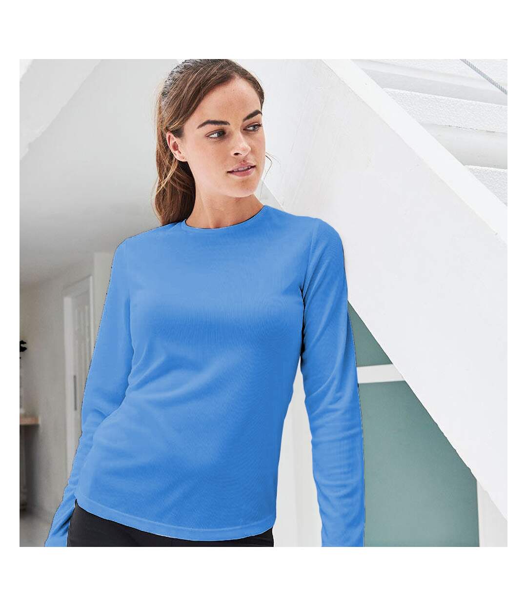 AWDis Just Cool Womens/Ladies Girlie Long Sleeve T-Shirt (Sapphire Blue) - UTRW4814-2