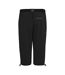 Pantacourt Extensible À Taille Semi-élastiquée Xert Femme Noir Regatta-3