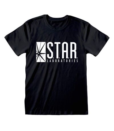 The Flash Unisex Adult Star Labs T-Shirt (Black) - UTHE576