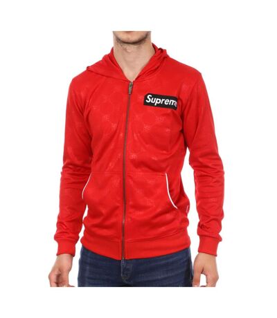 Veste à capuche Rouge Homme Supreme Grip Bubby - M