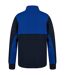 Mens Colour Block Quarter Zip Tracksuit Top Navy Royal Blue Finden & Hales-2