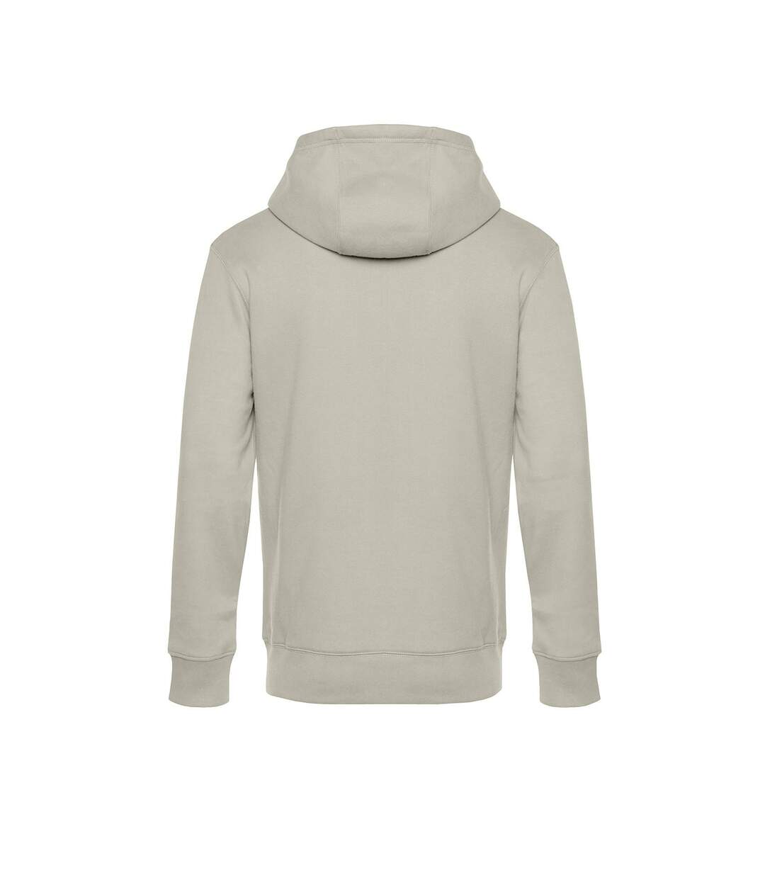 Mens King Hooded Sweater Brouillard Gris B&C-2