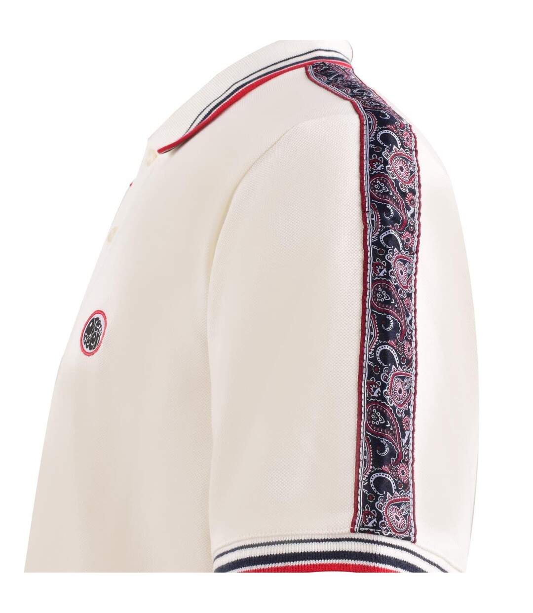 Polo Manches Courtes Eclipse Homme Blanc Pretty Green-3
