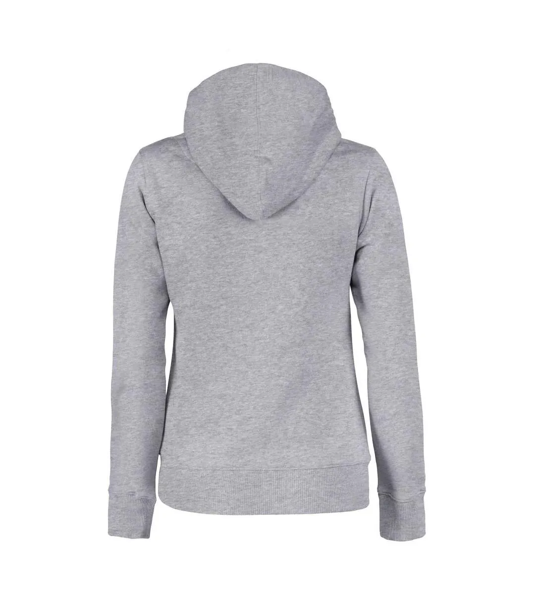 Womens/ladies Fastpitch Hoodie Grey Melange Printer-2
