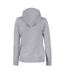 Womens/ladies Fastpitch Hoodie Grey Melange Printer-2