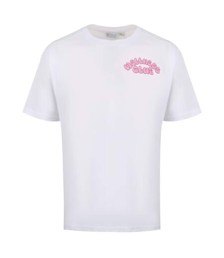 T-shirt Motif/style Lettrage Femme Rouge Vif Miso
