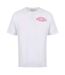 T-shirt Motif/style Lettrage Femme Rouge Vif Miso-1