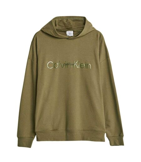 Sweat À Capuche Motif/style Logo Homme Vert Calvin Klein